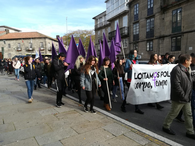 Manifestación del 25 N en Santiago de Compostela