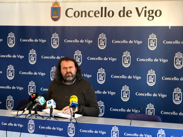 Rubén Pérez este jueves en Vigo.
