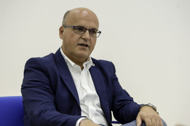 El presidente de la Diputación de Ourense, Manuel Baltar, en una entrevista