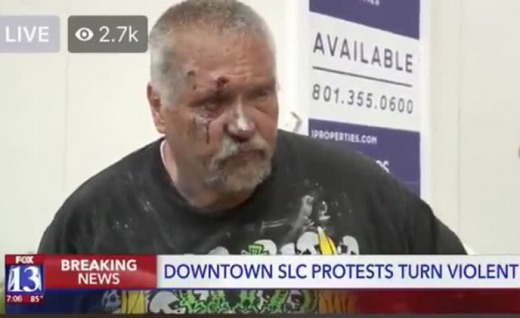 VÍDEO: Un hombre saca un arco con flechas en la manifestación del Black Lives Matter y dispara a la multitud