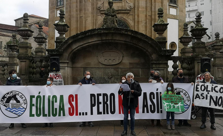 'Eólica Así Non' llama a protestar ante el Parlamento de Galicia este lunes 20 de noviembre