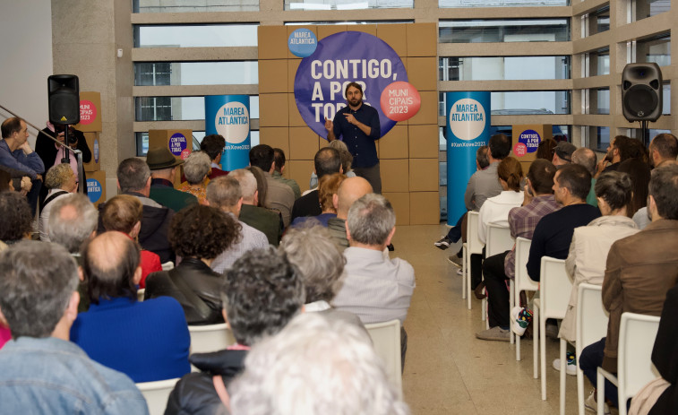 Marea Atlántica presenta su candidatura en A Coruña, liderada por Xan Xove