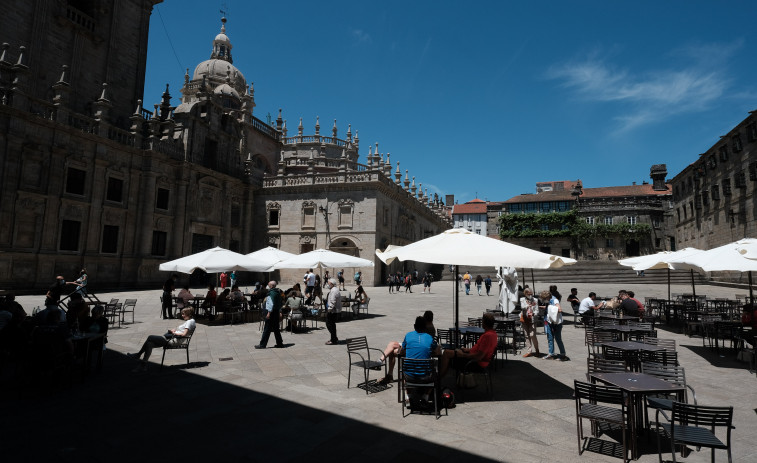 A Santiago de Compostela le cambian su cielo: 2.300 horas de sol en 2023, segundo mejor registro este siglo
