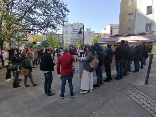 Concentración en Ferrol para reclamar el indulto para el exsindicalista Xesús Anxo López Pintos