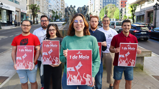 Galiza Nova presenta su campaña para el 1 de mayo.
