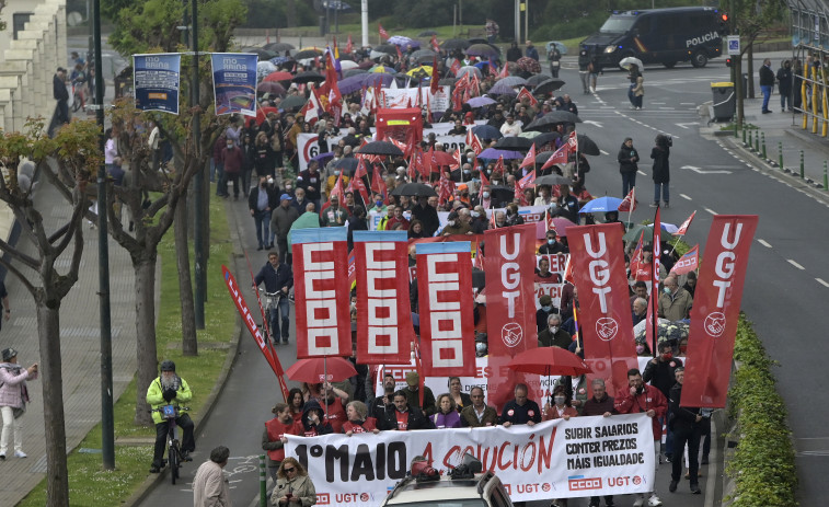 Las manifestaciones centrales del 1 de mayo se celebrarán en A Coruña demandando mejores salarios