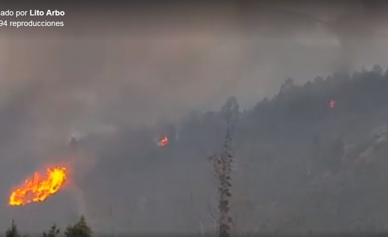 Un vídeo muestra como se provocó el incendio de Arbo