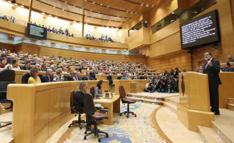 El Senado saca adelante el trámite para aplicar el artículo 155 en Cataluña