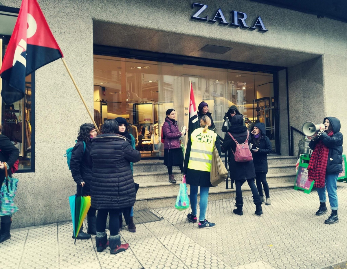 Piquete informativo en Zara