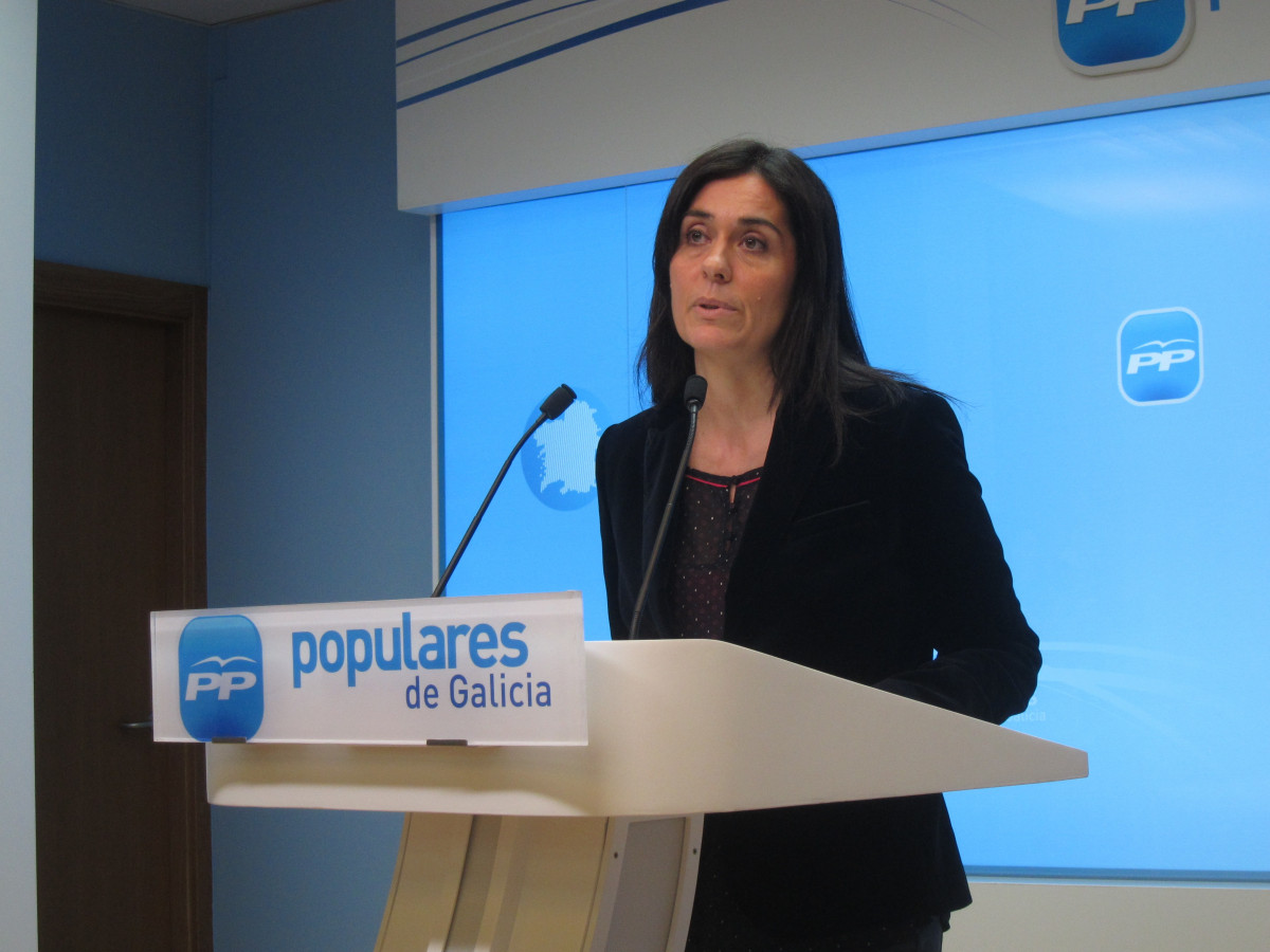 La portavoz del PPdeG, Paula Prado, en rueda de prensa
