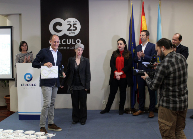 El gerente de TEN, David González, recoge el Premio Medio Ambiente de Aproeme