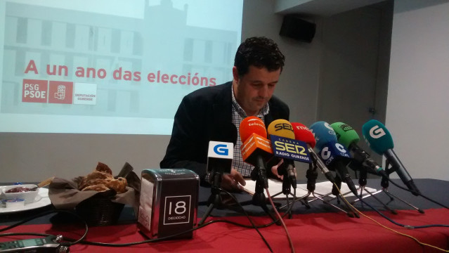 El portavoz del PSOE en la Diputación de Ourense, Francisco Fraga.