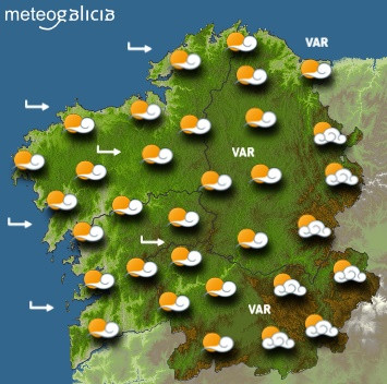 Predicciones meteorológicas para este sábado en Galicia: Cielo poco nublado o despejado y temperaturas sin cambios