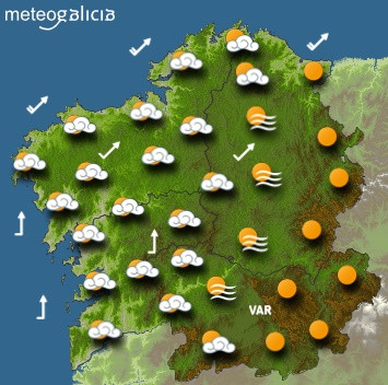 Predicciones para el jueves 26 de septiembre en Galicia.