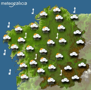 Predicciones para el martes 19 de noviembre en Galicia.