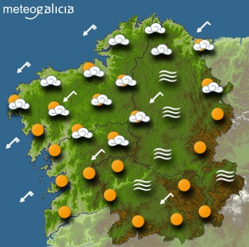 Predicciones para el jueves 5 de diciembre en Galicia.
