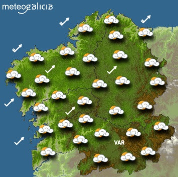 Predicciones para el martes 28 de enero en Galicia.