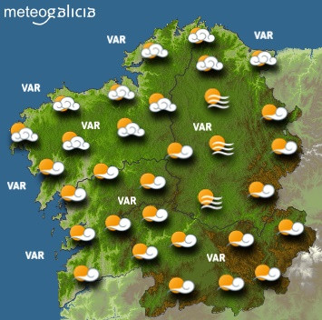 Predicciones para el martes 4 de ferebro en Galicia.