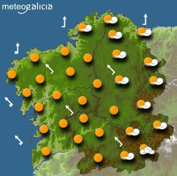 Predicciones para el jueves 6 de febrero en Galicia.