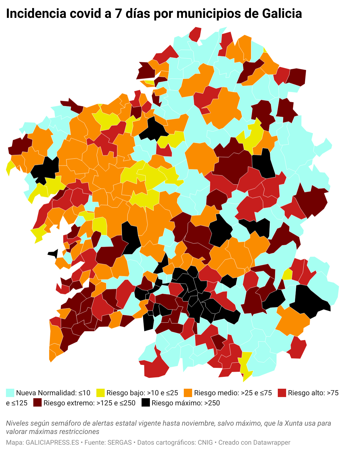 ClElv incidencia covid a 7 d as por municipios de galicia  (8)