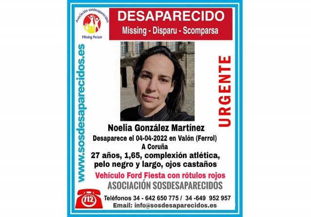 Desaparición de una joven en Ferrol el lunes 4 de abril