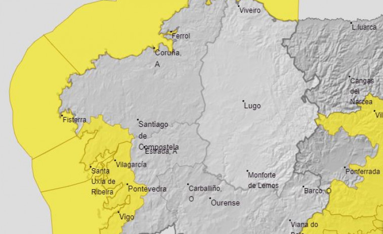 Alertas por riesgo de inundaciones en algunos ríos y por temporal sobre todo en las Rías Baixas