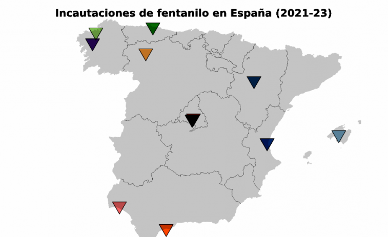 La Policía critica el alarmismo sobre el fentanilo, con incautaciones ínfimas, aunque cada vez en más lugares, dos en Galicia