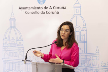 La alcaldesa de A Coruña, Inés Rey, informa de los asuntos aprobados en Junta de Gobierno