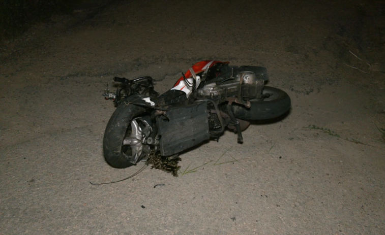 Choque de frente entre turismo y moto deja un muerto y un hospitalizado en Marufe, Gondomar