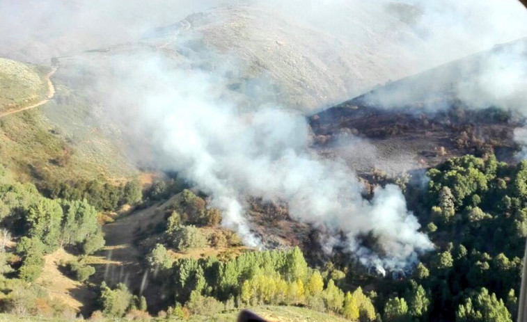 Extinguido o incendio forestal de Vilariño de Conso